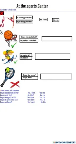 At the sports Center