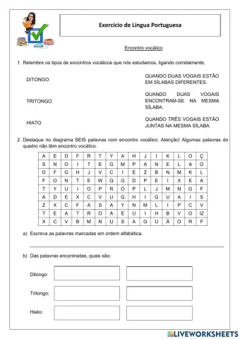 Encontros vocálicos