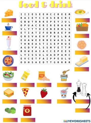 Food and Drink Vocabulary