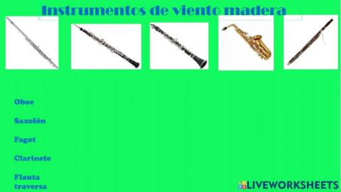 Instrumentos Viento Madera Joaquín
