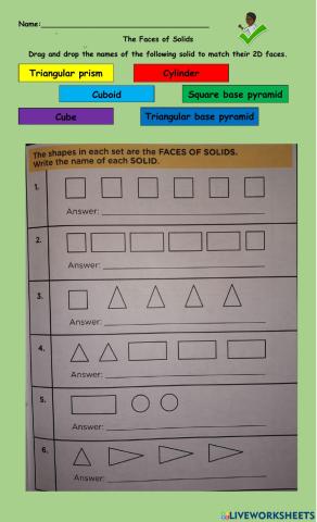 3D Shapes and 2D Faces