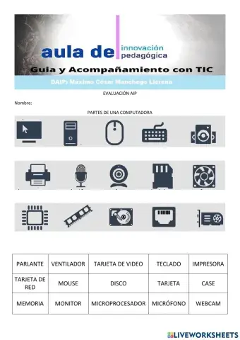 Partes de un ordenador