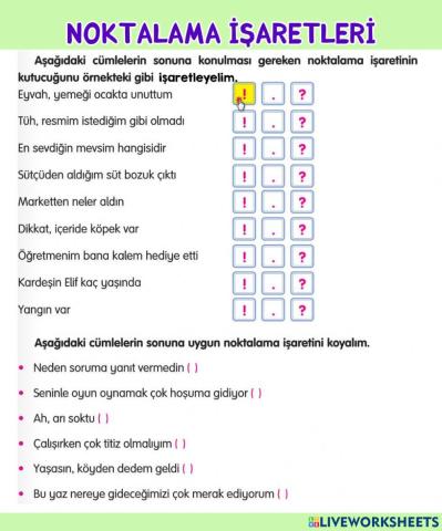 Noktalama İşaretleri