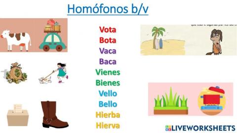 Homófonos b y v