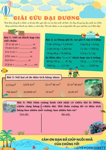 Ôn tập toán 5 tuần 9