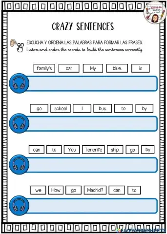 Crazy sentences - transports