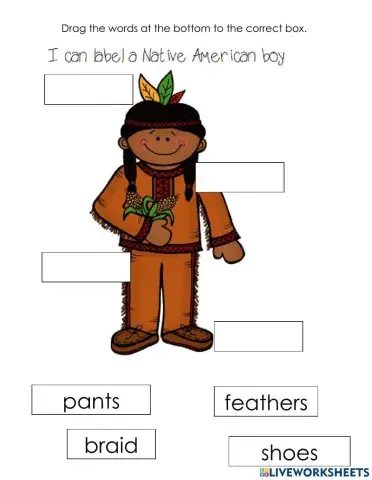 Label the Native American