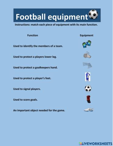 Football equipment