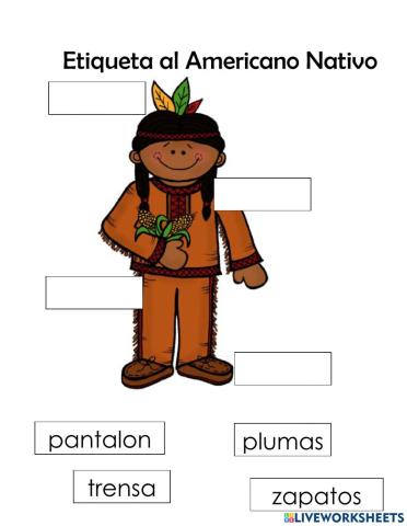 Etiqueta Americano Nativo