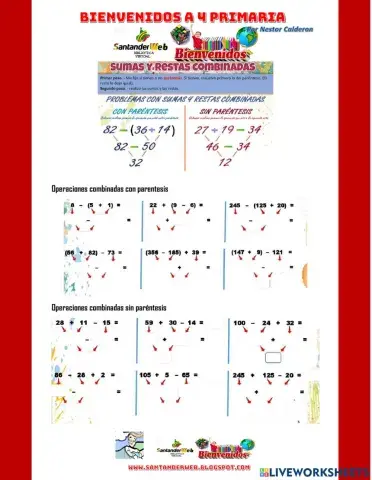 Sumas y restas con paréntesis y sin paréntesis
