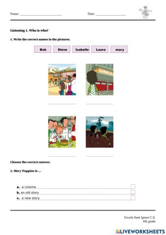 Listening. Who is who?