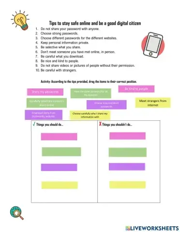 Tips to stay safe online