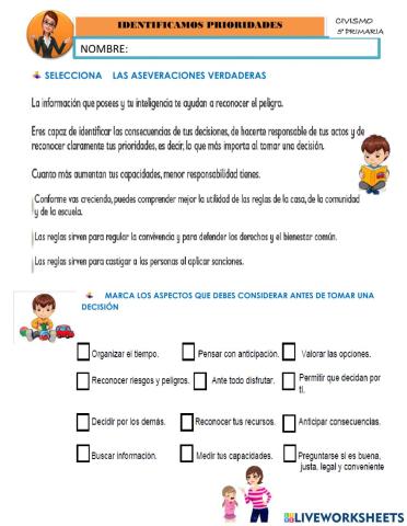 Identificamos prioridades