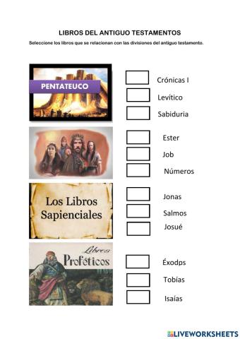 Libros del antiguo testamento