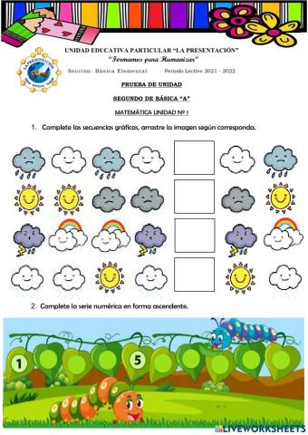 Prueba de Unidad 1 Matemática