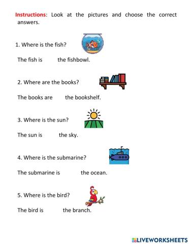 Prepositions in on