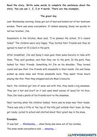 6.T1.P5-R&W-Flyers-Read the story and write the words