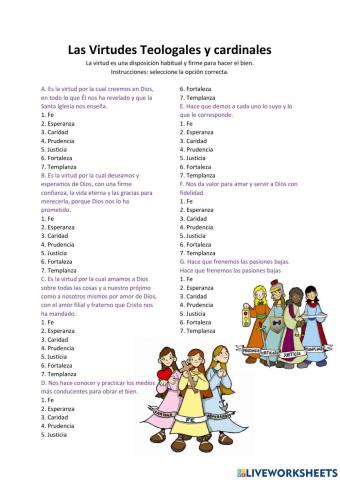 Virtudes Teologales y Cardinales