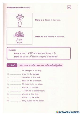 There is- There are Exercise