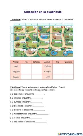 Ubicación en cuadrícula