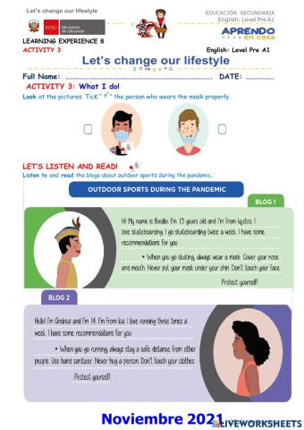 Let's change our lifestyle