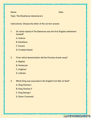 Eleutheran Adventurers