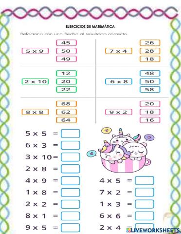 Problemas matemáticos de primer grado.