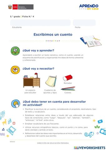 Ficha de refuerzo comunicación