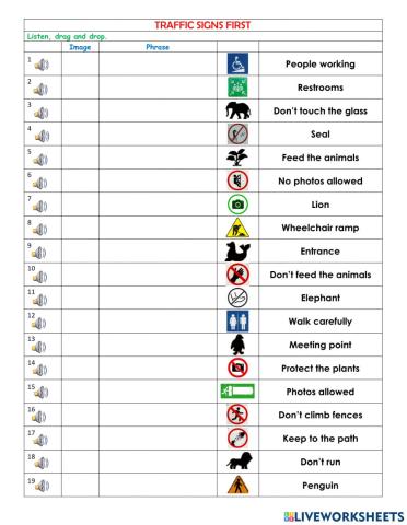 Traffic signs second