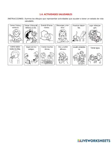 Actividades saludables