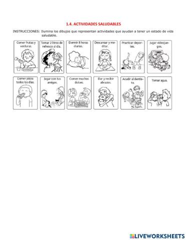 Actividades saludables