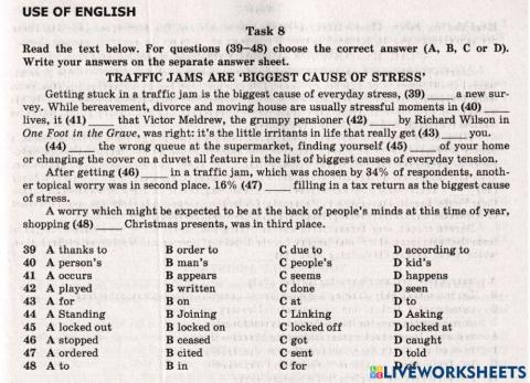 ZNO Use of English 21