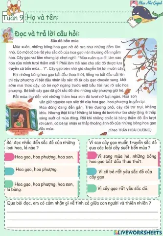 Tiếng Việt 5 - Tuần 9