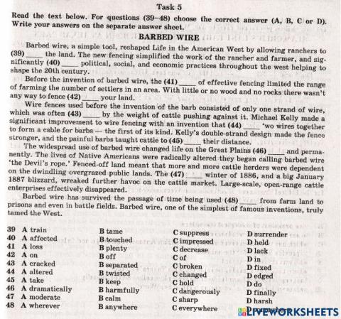 ZNO Use of English 24