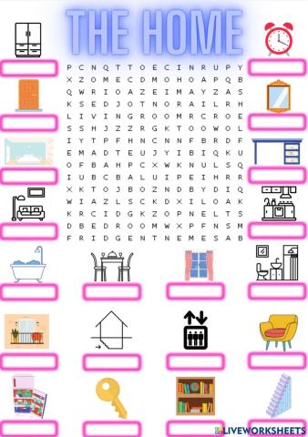 Home Vocabulary Wordsearch