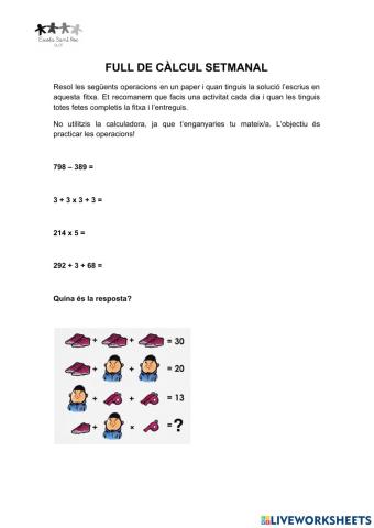 Full de càlcul 4-PI