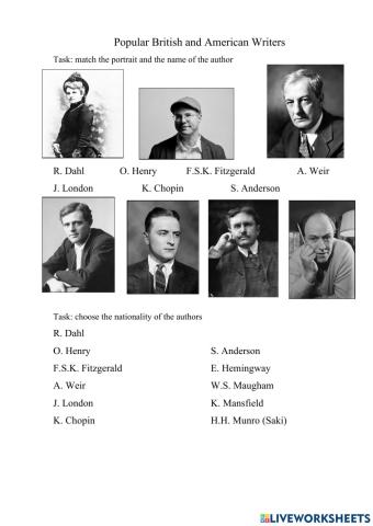 American or British writers