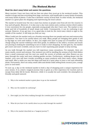 Reading comprehension