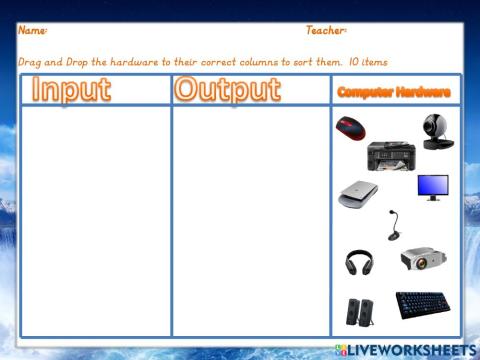 Input and Output Sort