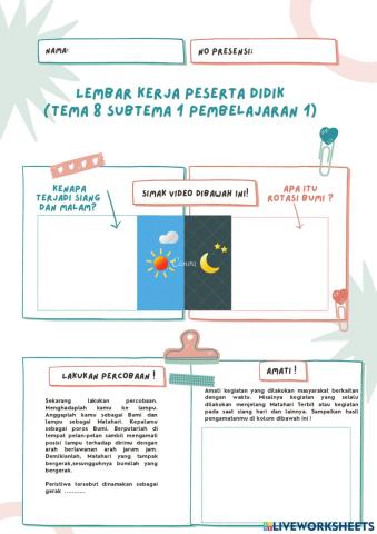 LKPD kelas 6 Tema 8 Subtema 1