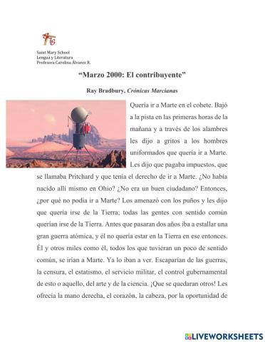 Comprensión lectora - -Marzo 2000: El contribuyente-