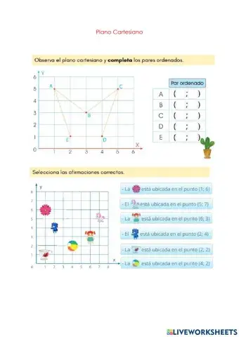 Plano cartesiano y diagramas