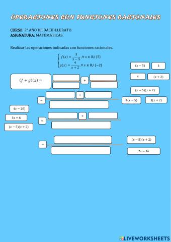 Funciones Racionales