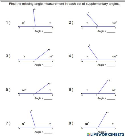 Supplementary Angles