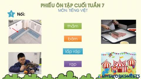 Phiếu bài tập cuối tuần 7