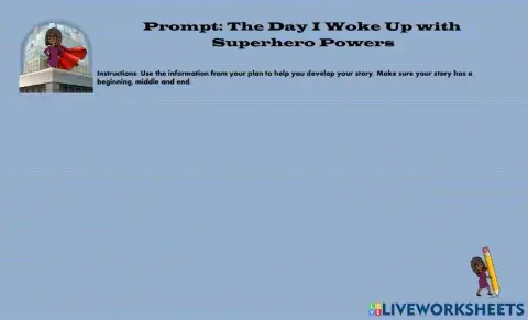 Narrative Writing - Superhero