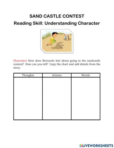Sand Castle Contest - Understanding Characters