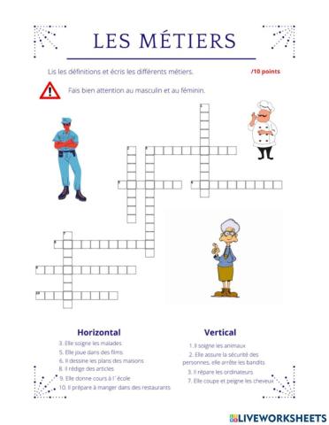 Les métiers