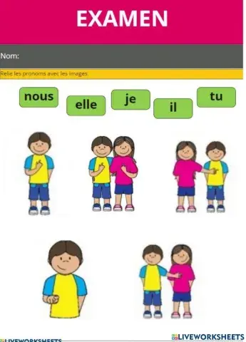 Examen quinto francés