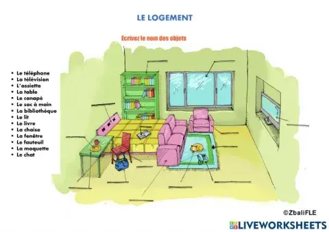 Vocabulaire du logement
